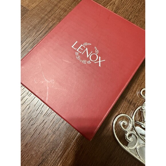 Lenox Christmas Ornament Sparkle & Scroll Sleigh w/Box New - Picture 5 of 5